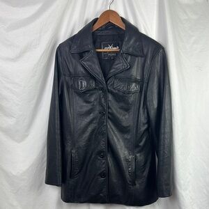 Wilson’s Maxima leather button jacket women’s large